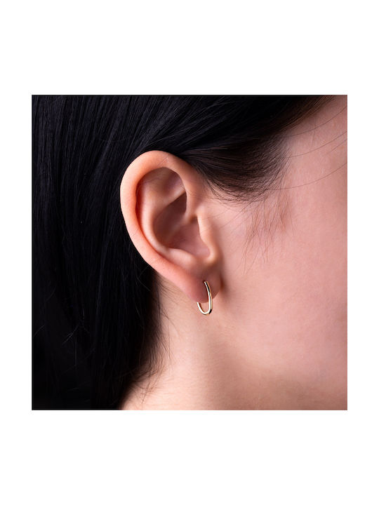 George Art Jewels Earrings Hoops made of Gold 14K