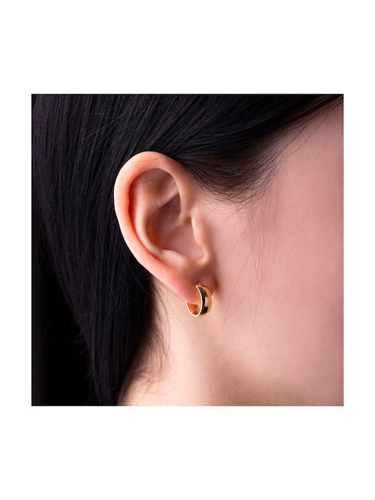 George Art Jewels Earrings Hoops made of Gold 14K