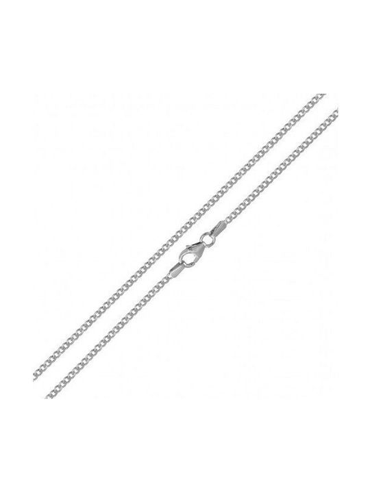 Katsigiannis Men's White Gold Cross 14K with Chain