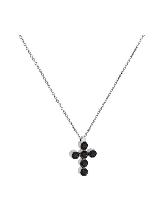 White gold Σταυρός Double Sided