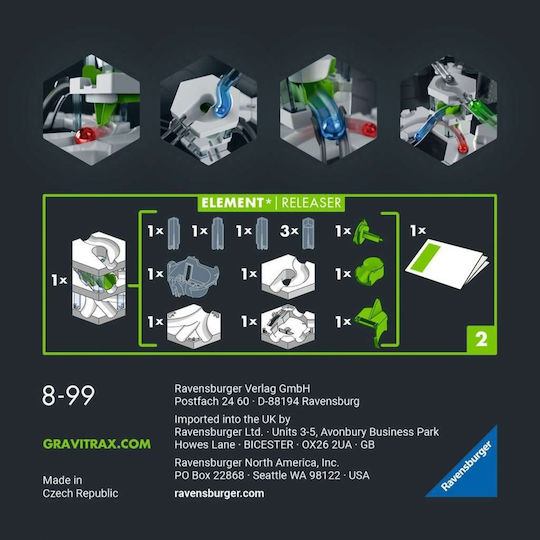 Ravensburger Pro Element Releaser Educational Game Engineering Gravitrax for 8+ years old Years Old