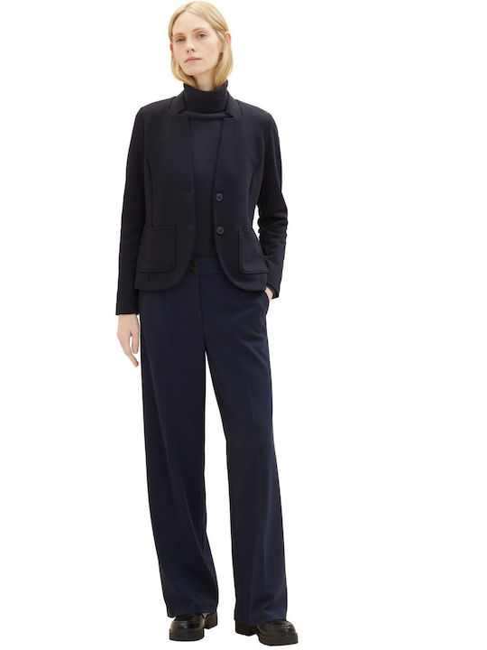 Tom Tailor Γυναικείο Σακάκι Navy Μπλε