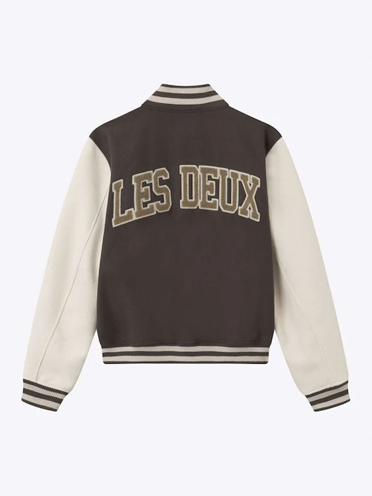 Les Deux Herren Jacke Bomber Gray