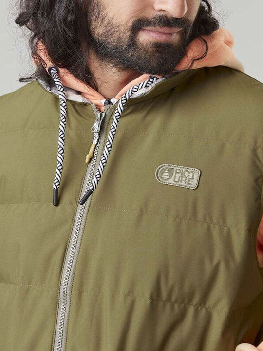 Ärmellos Jacke Khaki