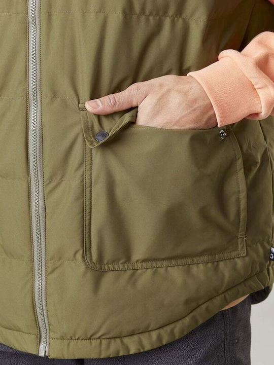 Ärmellos Jacke Khaki