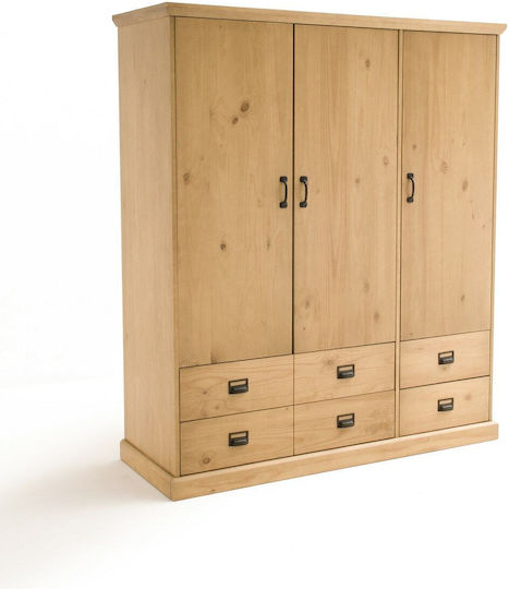 Ușă triplă Dulap de Haine Lindley 154x57x180cm