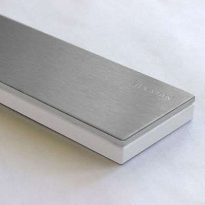 Karag Confluo Frameless Oțel inoxidabil Sifon Etaj cu Lungime 75cm Argint oțel inoxidabil