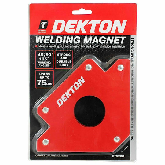 Dekton DT30934 Γωνία Συγκόλλησης με Μαγνητική Ικανότητα 33kg & Γωνίες 135° / 45° / 90°