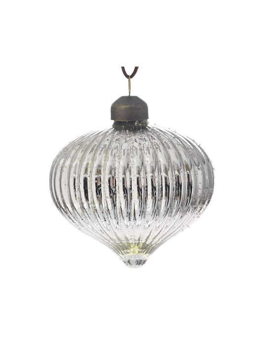 Set Tränen Glasartig Silber 8cm 4 Stück