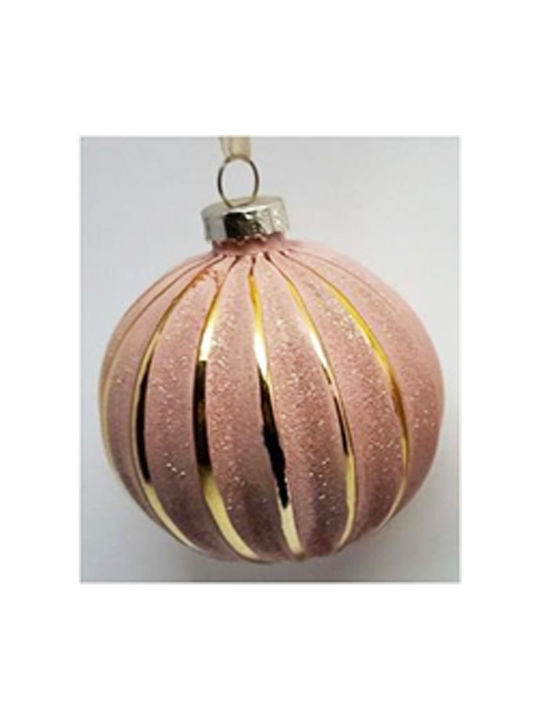 Iliadis Christmas Glass Ball Ornament Pink