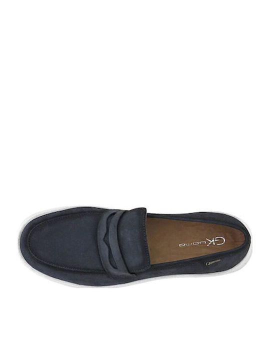 Men's Leather Loafers Blue