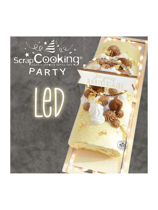 Scrap Cooking Χριστουγεννιάτικη Πιατέλα Ξύλινη Μπεζ