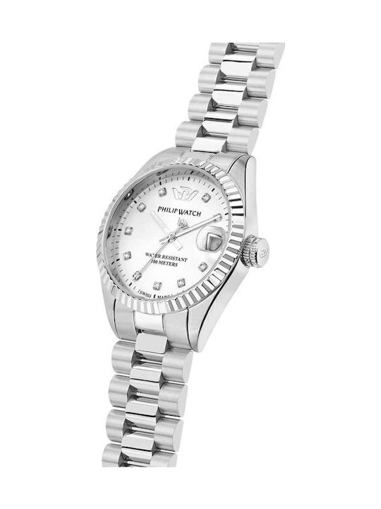 Philip Watch Women's Watch Battery with Silver Stainless Steel Bracelet