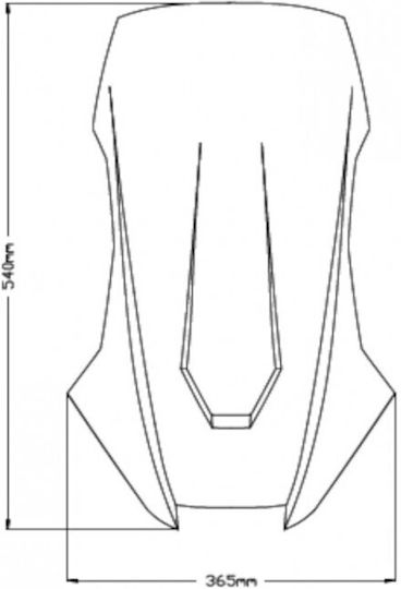Puig Sport Motorcycle Windshield & Windscreen Tinted Visor for Honda X-ADV 750 20584H