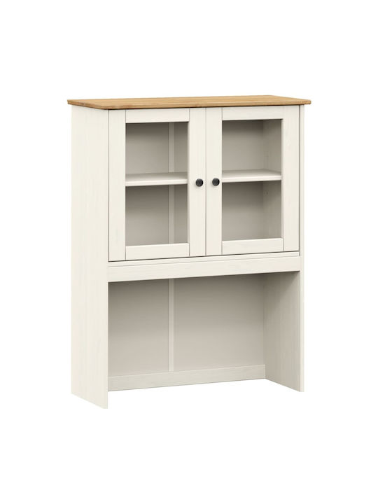 Висулка Витрина за хол от Метал със Стъкло Син 78x30x100см