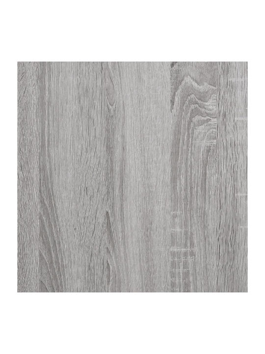 Wohnzimmer Vitrine aus Holz und Metall mit Verglasung in Grau 69.5x31x115cm