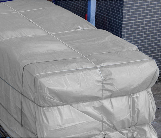 ECD Germany Waterproof Tarpaulin 260gr/m² 5x3m. Heavy Duty Gray