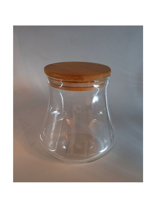 Karvounis General Use Glass Jar with Airtight Lid Transparent 750ml 1 Piece