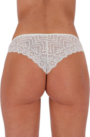 Passion Γυναικείο Sexy String Λευκό