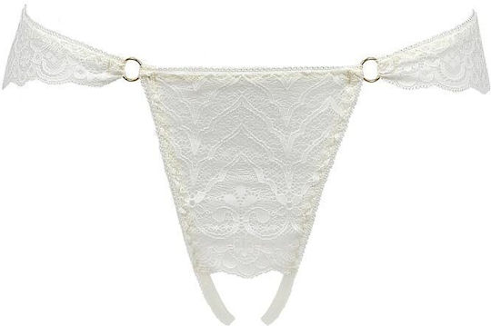 Passion Γυναικείο Sexy String Λευκό