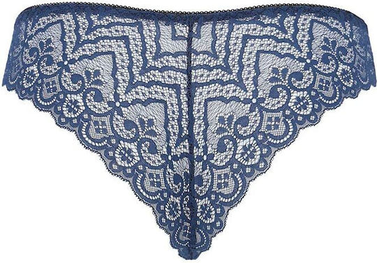 Passion Frauen Sexy Zeichenfolge Blau