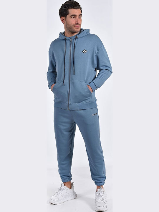 Sweatpants with Elastic Blue