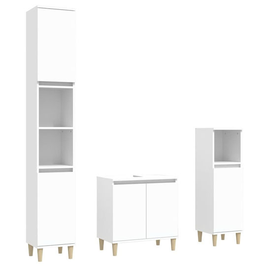 vidaXL Ντουλάπι Μπάνιου 58x33x60cm Λευκό