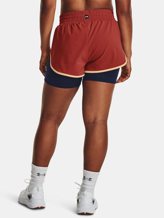 Under Armour PROJECT ROCK Women's Sporty Shorts Red