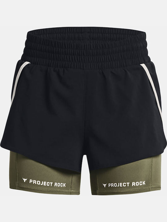 PROJECT ROCK Γυναικείο Αθλητικό Σορτς Μαύρο