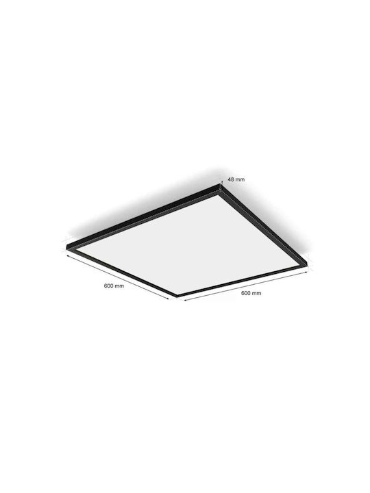 Philips Τετράγωνο Εξωτερικό LED Panel 39W με Φυσικό Λευκό Φως 4000K 60x60εκ.