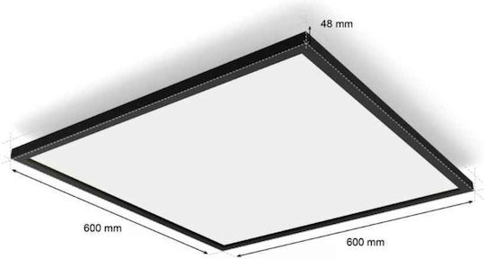 Philips Τετράγωνο Εξωτερικό LED Panel 39W με Φυσικό Λευκό Φως 4000K 60x60εκ.