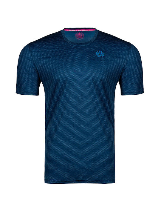 Bidi Badu Herren Sport T-Shirt Kurzarm Blau