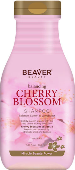 Beaver Sampon De Par Reconstrucție/Hrană Și Hidratare Pentru Toate Tipurile De Păr 350ml Cherry Blossom