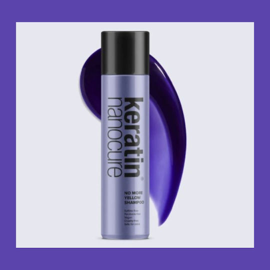 Keratin Nanocure No More Yellow Σαμπουάν Αναδόμησης/Θρέψης & Ενυδάτωσης για Βαμμένα Μαλλιά 500ml