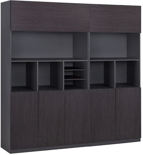 Βιβλιοθήκη Rosewood Καφέ 120x40x200εκ. Βιβλιοθήκη Rosewood Καφέ 120x40x200εκ.