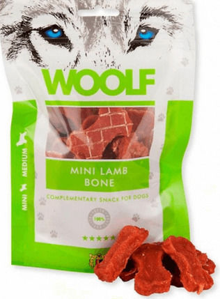 Woolf Mini Bone Λιχουδιά Σκύλου με Αρνί 100gr