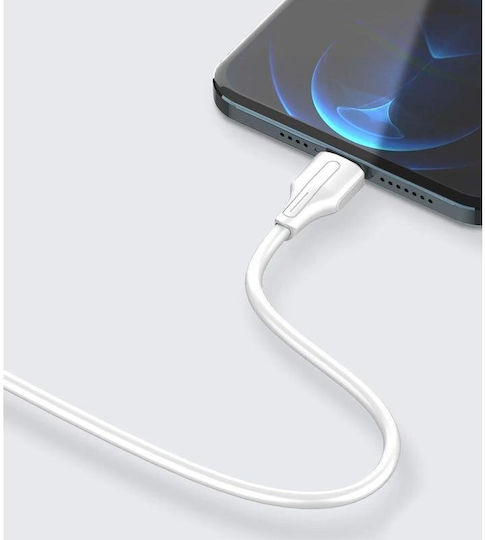 Ldnio LS540 USB 2.0 Cable USB-C male - USB-A 12W Λευκό 0.2m