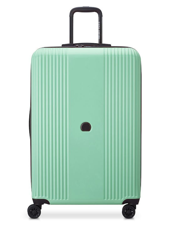Delsey Ophelie Large Travel Suitcase Hard Almond with 4 Wheels Height 77cm 389382143EU