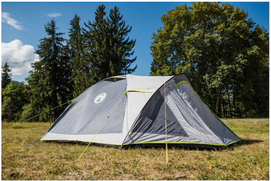 Coleman Darwin 4 Plus Σκηνή Camping Igloo Πράσινη 4 Εποχών για 4 Άτομα 340x280x140εκ.