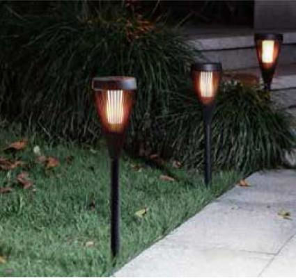 Fos me Spiked Solar Light Traffic light 10lm with Warm White Light 10cmx46.5cmcm