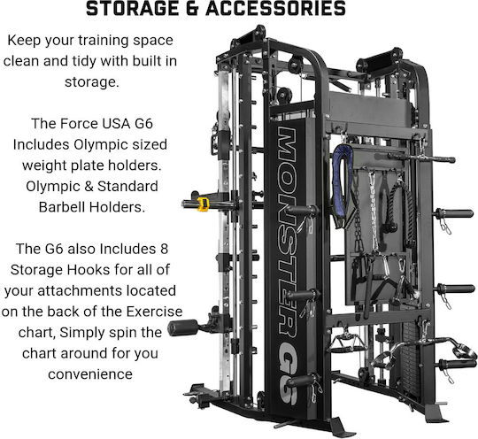 Force USA Monster G6-B Multi-Gym with Weights 100kg