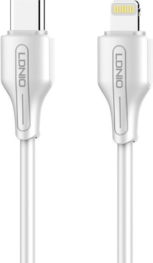 Ldnio LC121 USB-C to Lightning Cable White 1m