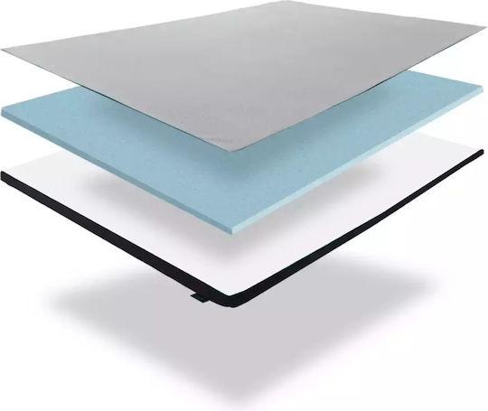 Ypnos Ανώστρωμα Gel Memory Foam Υπέρδιπλο Memory Gel με Αποσπώμενο Κάλυμμα 160x200x5εκ.