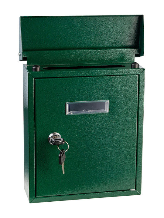 Cutie Poștală pentru Bloc Inox în Culoarea Verde 20x6.5x25.5cm
