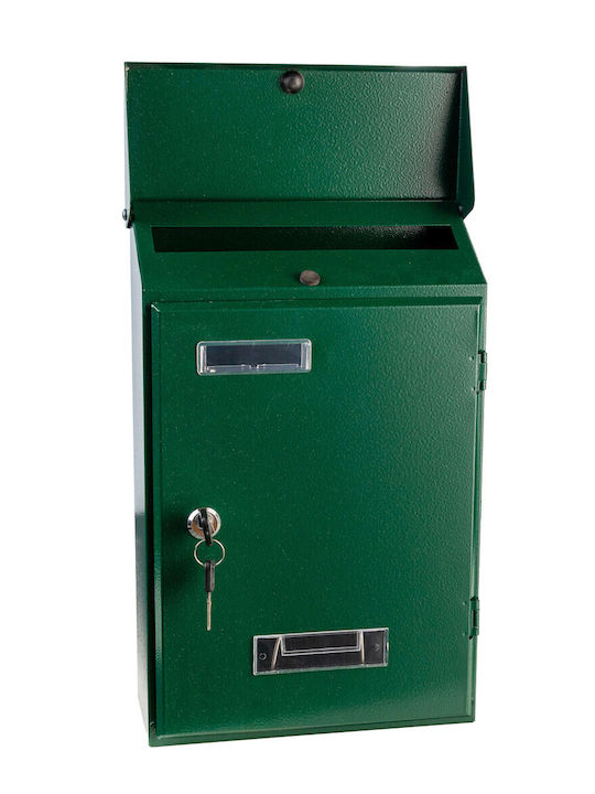 Cutie Poștală pentru Bloc Inox în Culoarea Verde 23.5x36x36cm