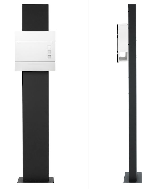 ECD Germany Cutie Poștală pentru Exterior Inox în Culoarea Roz 37x10.5x36.5cm
