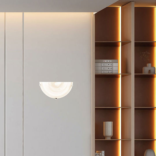 Eurolamp Eris Classic Lamp Wall with Socket E27 White 30x30cm