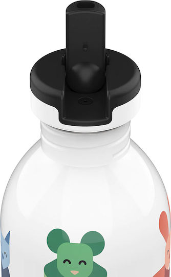 24Bottles Sticlă pentru Copii din Oțel Inoxidabil cu Pai Antivărsare 500ml (Diverse Modele și Culori)