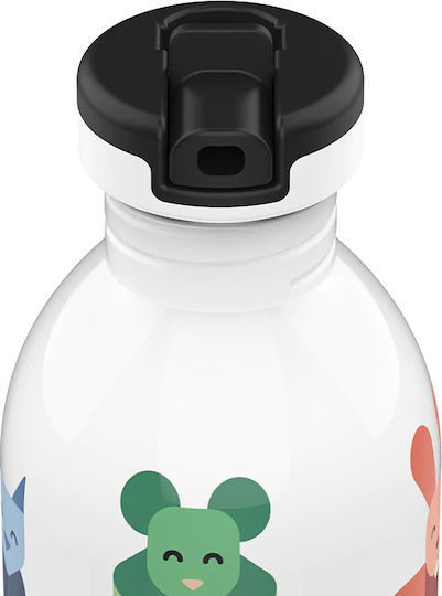 24Bottles Sticlă pentru Copii din Oțel Inoxidabil cu Pai Antivărsare 500ml (Diverse Modele și Culori)