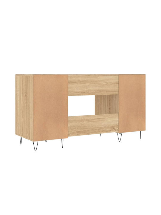 Schreibtisch Holz Beige 140x50x75cm